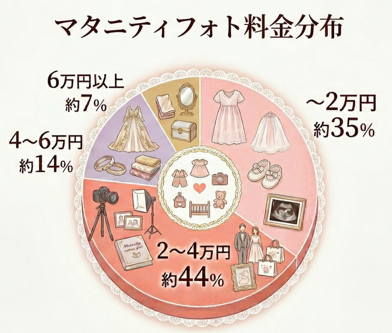 マタニティフォト料金分布