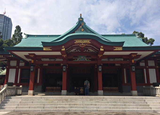 東京の日枝神社本堂