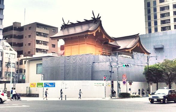 2014年6月の水天宮の新社殿