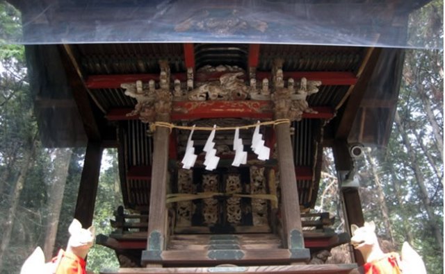 埼玉にある箭弓稲荷神社の本堂