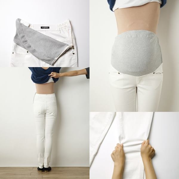 P・パンツの白ズボンの人気の拡大画像